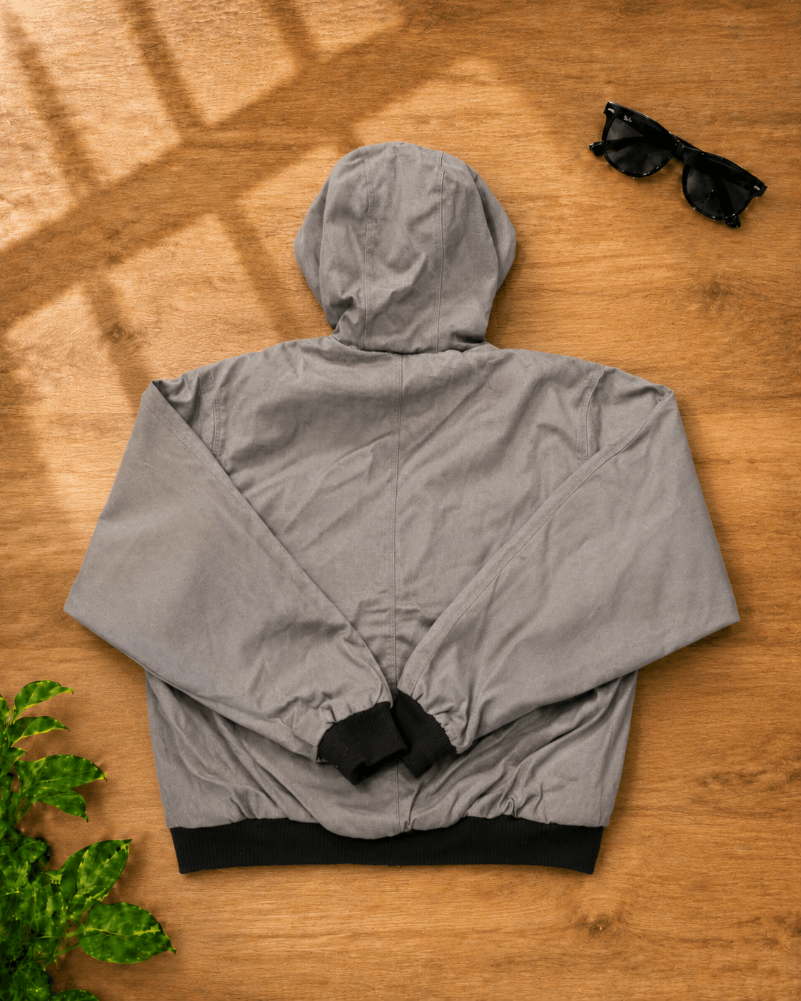 Carhartt Grey Jacket with Black Collar-2 (1)